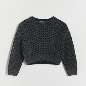 Reserved - Girls` sweater - Čierna