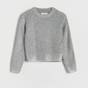 Reserved - Girls` sweater - Strieborná