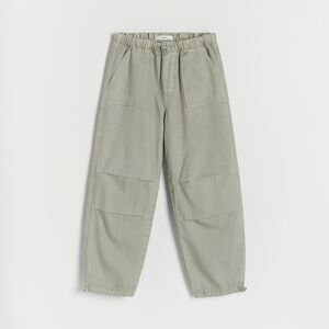 Reserved - Voľné denimové nohavice - Zelená