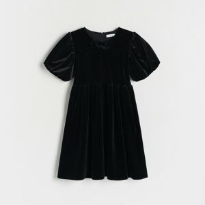 Reserved - Velúrové šaty - Čierna