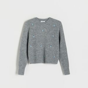 Reserved - Ladies` sweater - Svetlošedá