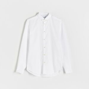 Reserved - Bavlnená košeľa regular fit - Biela